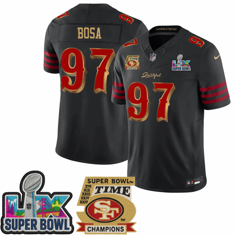 San Francisco 49ers Vapor F.U.S.E. Limited Rivalry Series Super Bowl LX Jersey - All Stitched