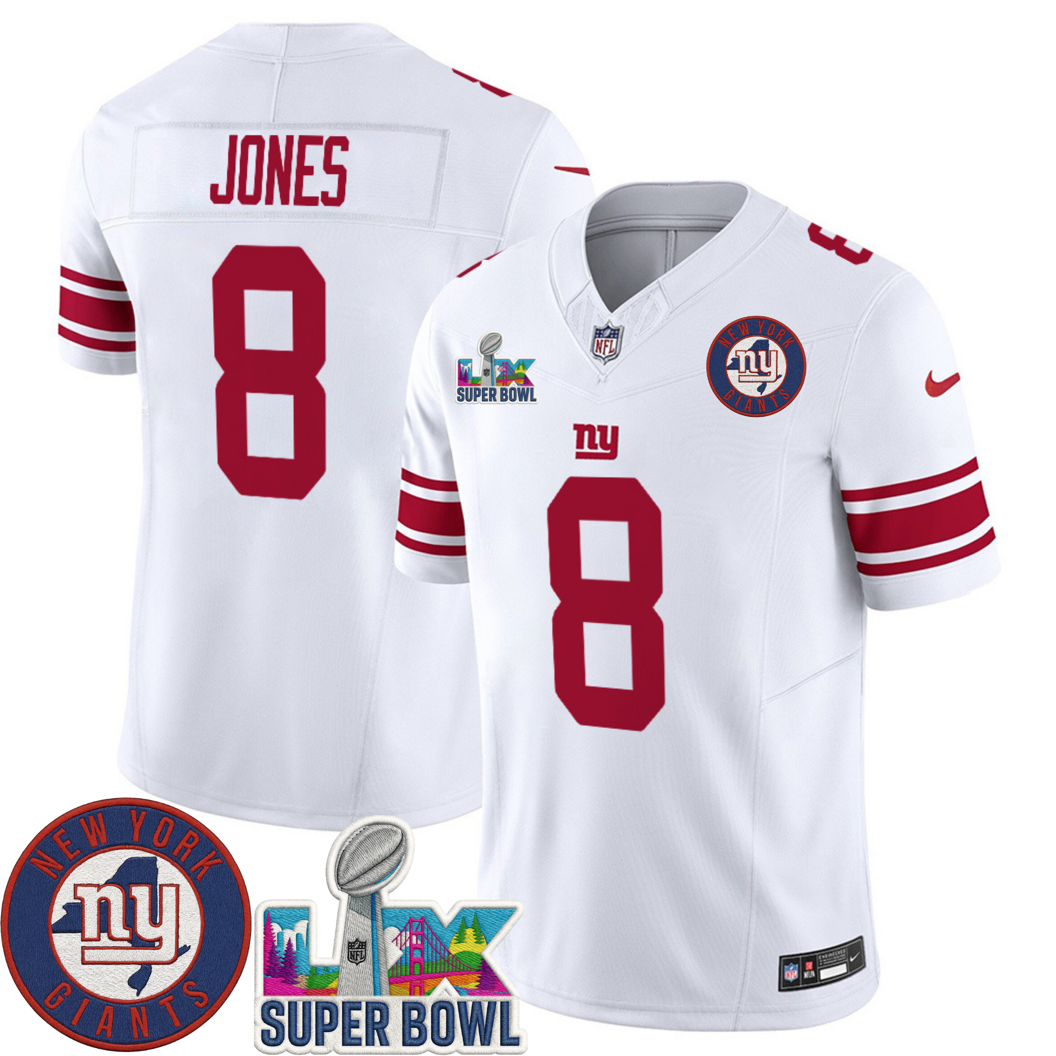 New York Giants NYG LIX Super Bowl Patch Vapor Jersey – All Stitched | NFL Jersey New York Giants NYG LIX Super Bowl Patch Vapor Jersey – All Stitched | NFL Jersey