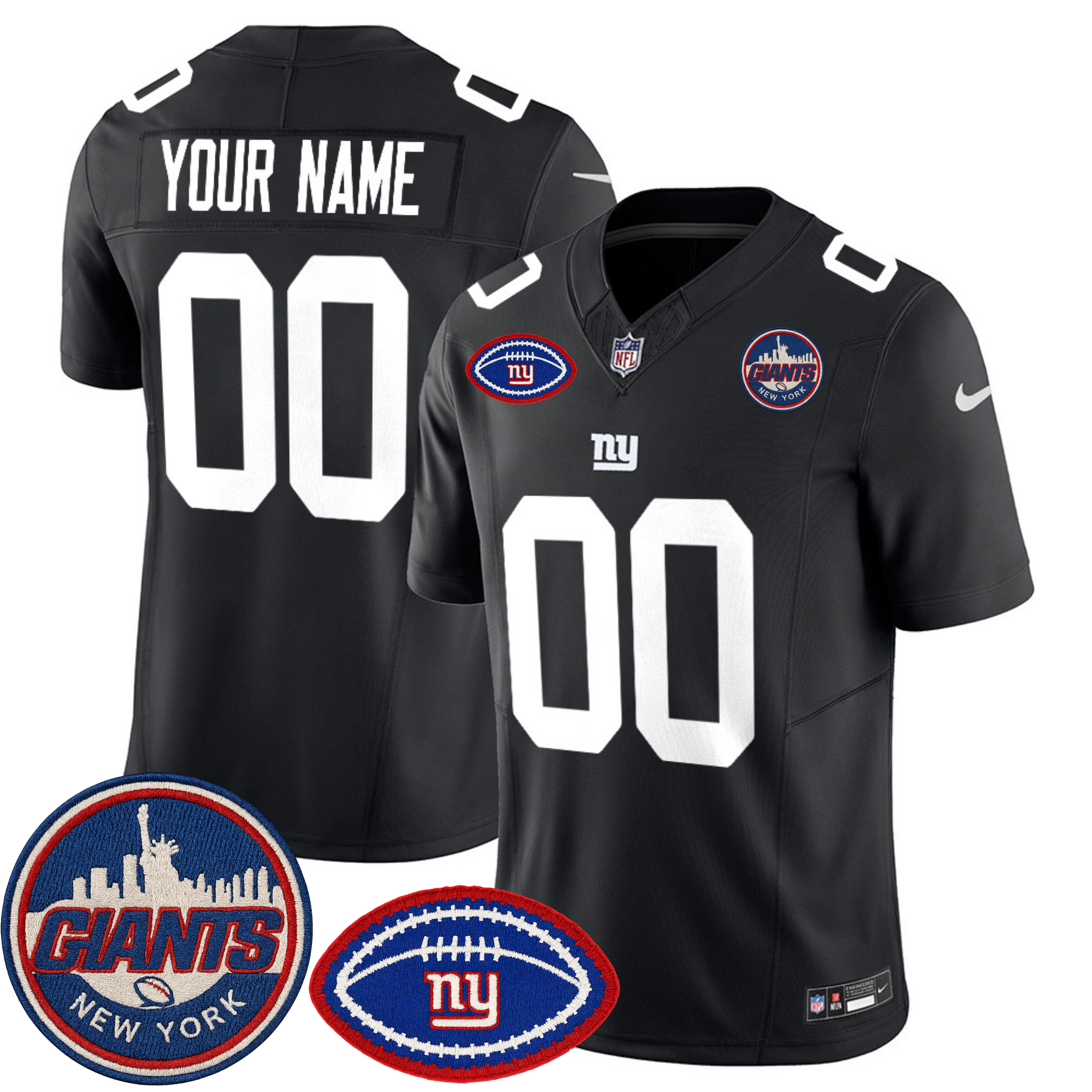 New York Giants NY Patch Commemorative Custom Vapor Jersey – All Stitched | NFL Jersey New York Giants NY Patch Commemorative Custom Vapor Jersey – All Stitched | NFL Jersey