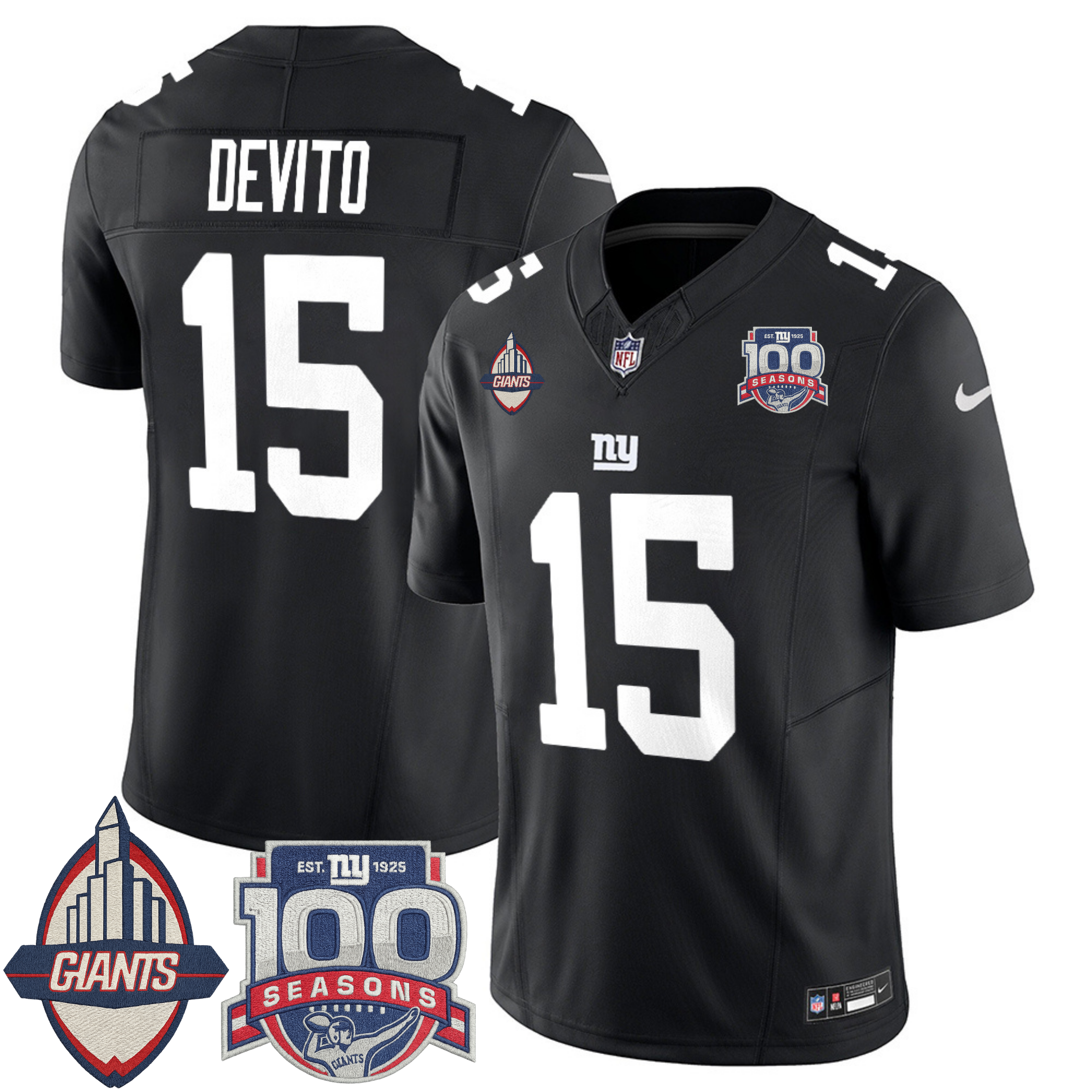 New York Giants Century Patch Commemorative Vapor Jersey – All Stitched | NFL Jersey New York Giants Century Patch Commemorative Vapor Jersey – All Stitched | NFL Jersey