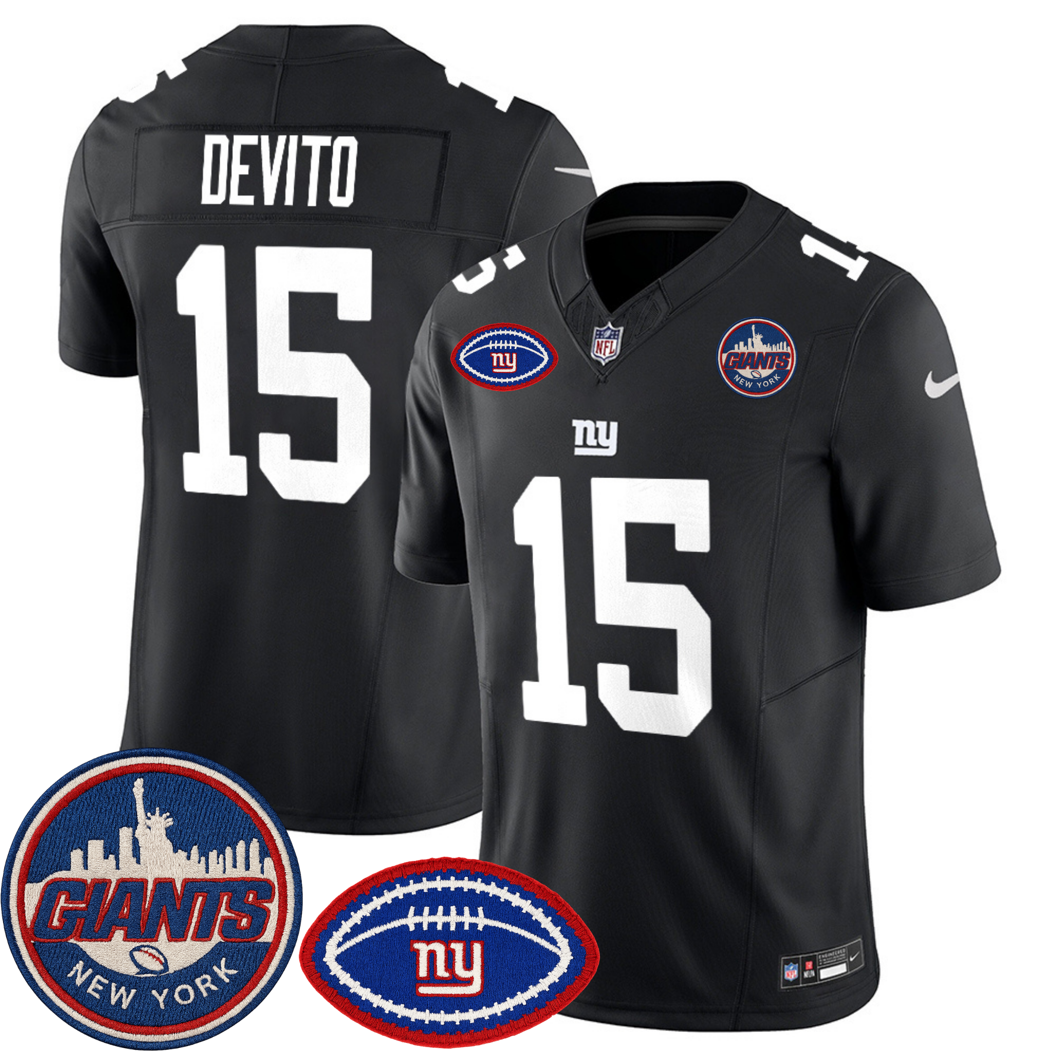 New York Giants NY Patch Commemorative Vapor Jersey – All Stitched | NFL Jersey New York Giants NY Patch Commemorative Vapor Jersey – All Stitched | NFL Jersey