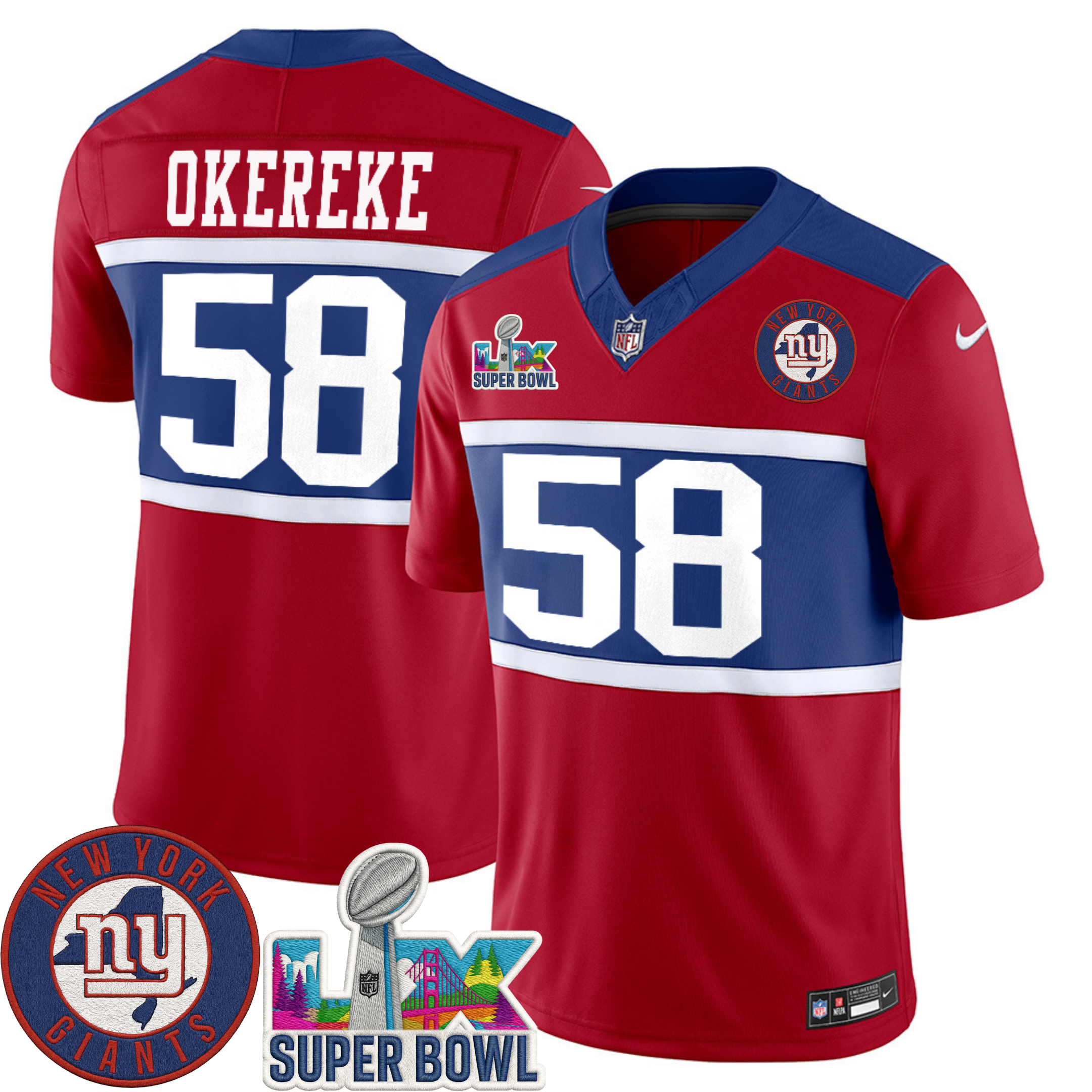 New York Giants NYG LIX Super Bowl Patch Vapor Jersey – All Stitched | NFL Jersey New York Giants NYG LIX Super Bowl Patch Vapor Jersey – All Stitched | NFL Jersey