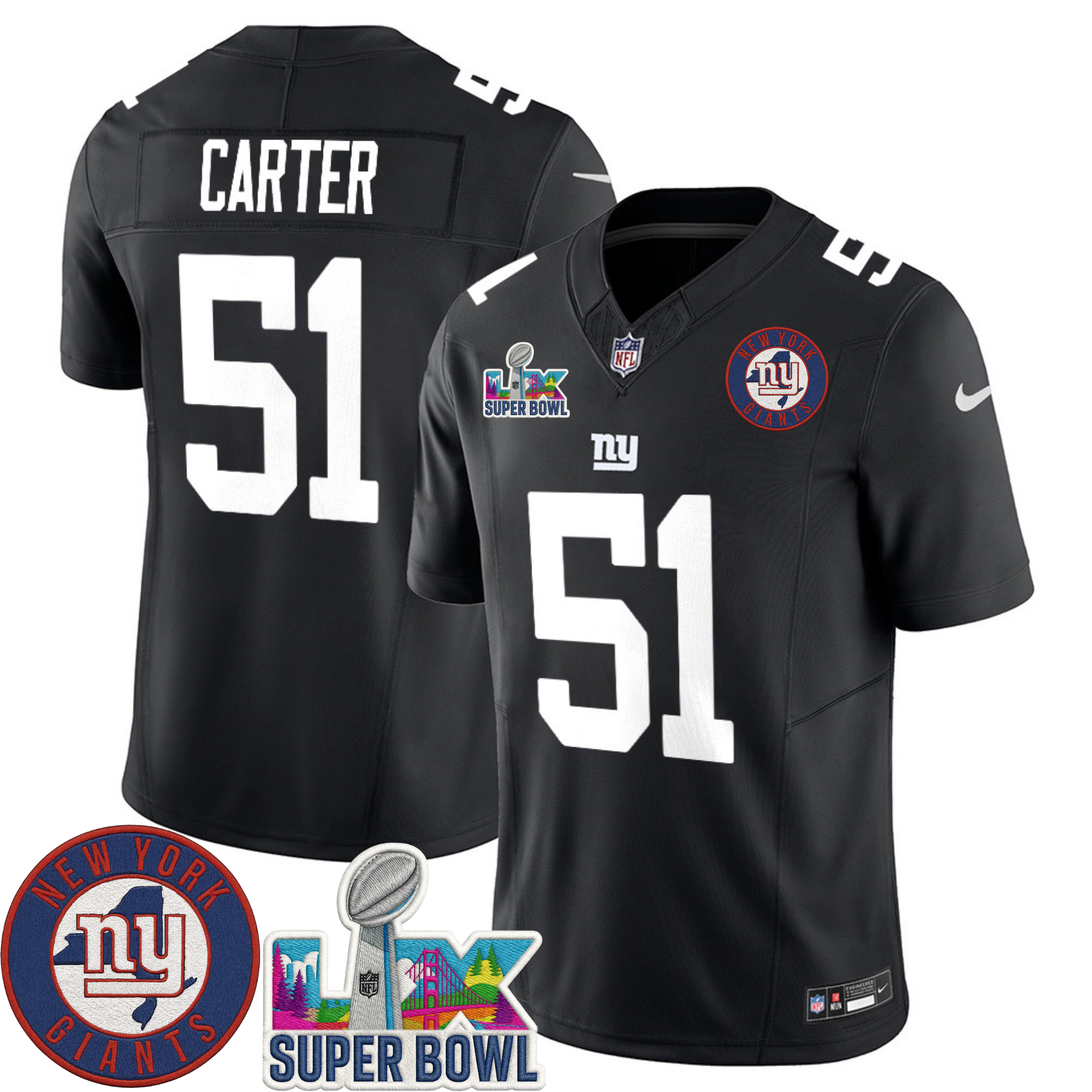 New York Giants NYG LIX Super Bowl Patch Vapor Jersey – All Stitched | NFL Jersey New York Giants NYG LIX Super Bowl Patch Vapor Jersey – All Stitched | NFL Jersey