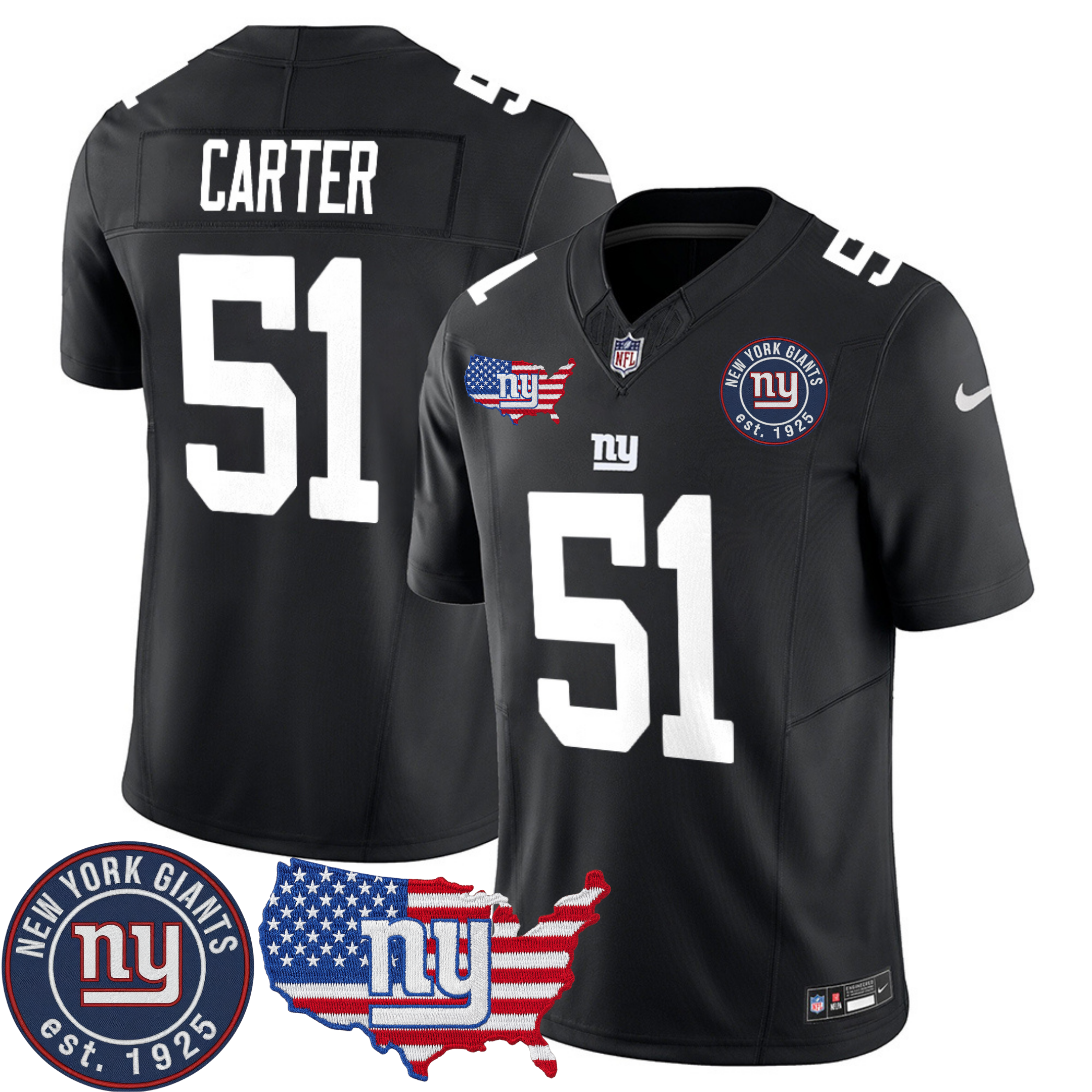 New York Giants Patch Vapor Jersey – All Stitched | NFL Jersey New York Giants Patch Vapor Jersey – All Stitched | NFL Jersey
