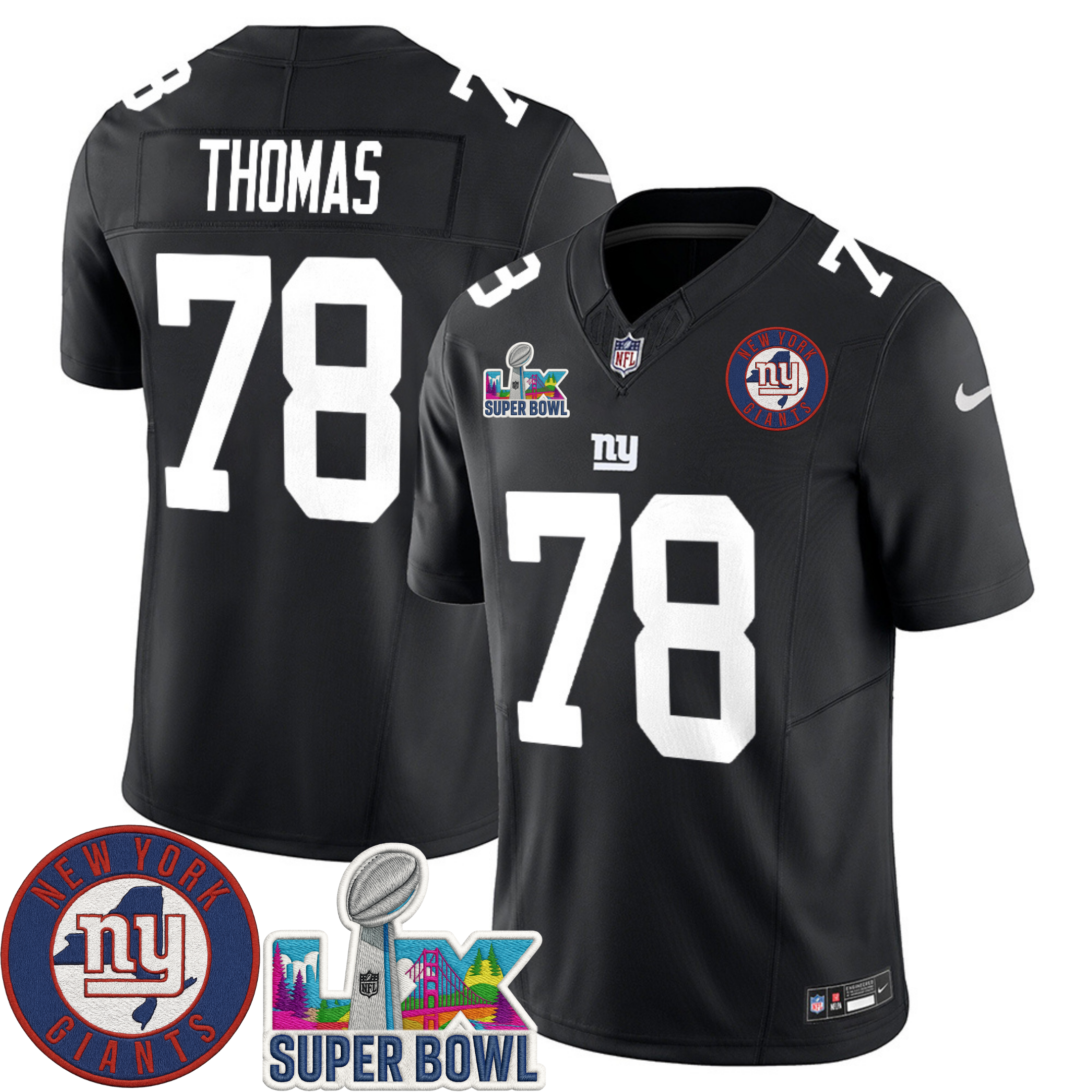 New York Giants NYG LIX Super Bowl Patch Vapor Jersey – All Stitched | NFL Jersey New York Giants NYG LIX Super Bowl Patch Vapor Jersey – All Stitched | NFL Jersey