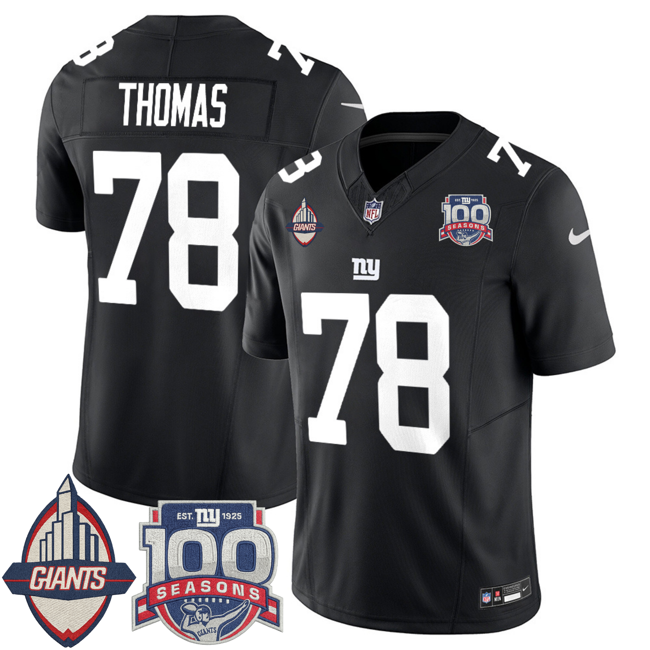 New York Giants Century Patch Commemorative Vapor Jersey – All Stitched | NFL Jersey New York Giants Century Patch Commemorative Vapor Jersey – All Stitched | NFL Jersey