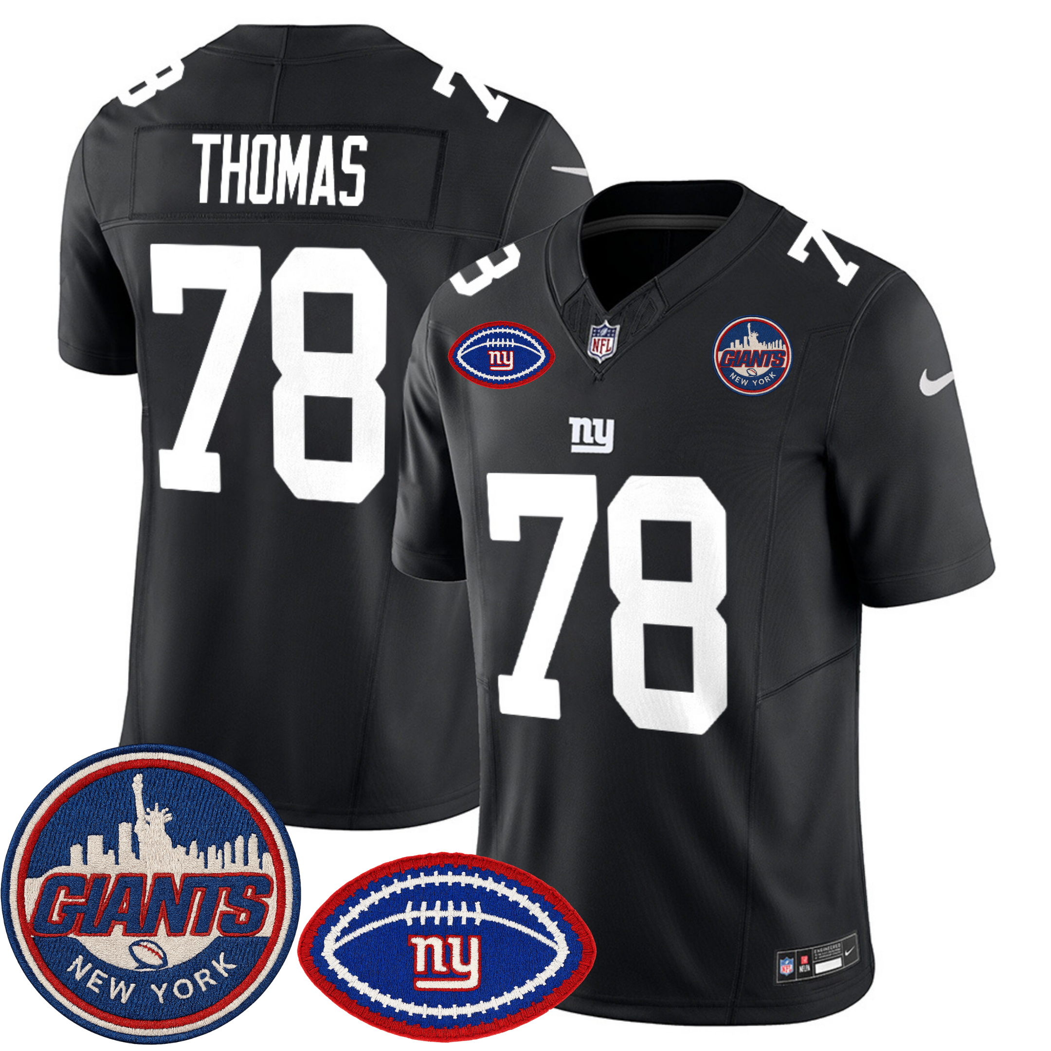 New York Giants NY Patch Commemorative Vapor Jersey – All Stitched | NFL Jersey New York Giants NY Patch Commemorative Vapor Jersey – All Stitched | NFL Jersey