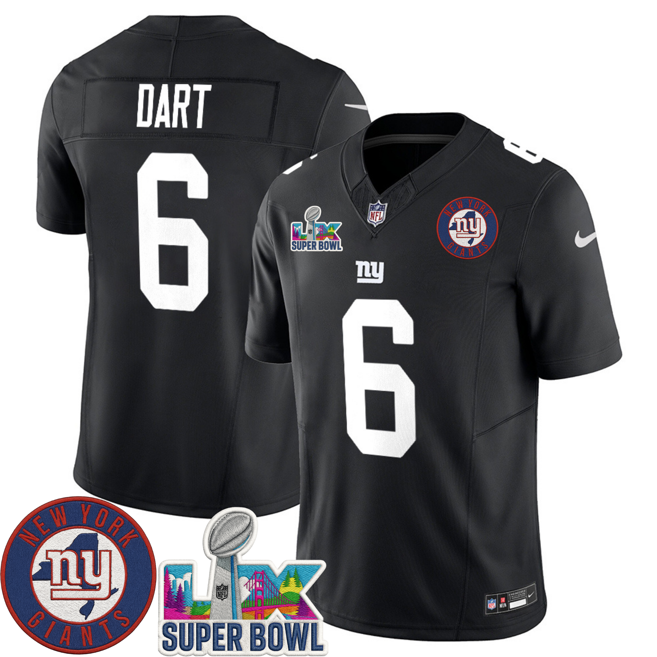 New York Giants NYG LIX Super Bowl Patch Vapor Jersey – All Stitched | NFL Jersey New York Giants NYG LIX Super Bowl Patch Vapor Jersey – All Stitched | NFL Jersey