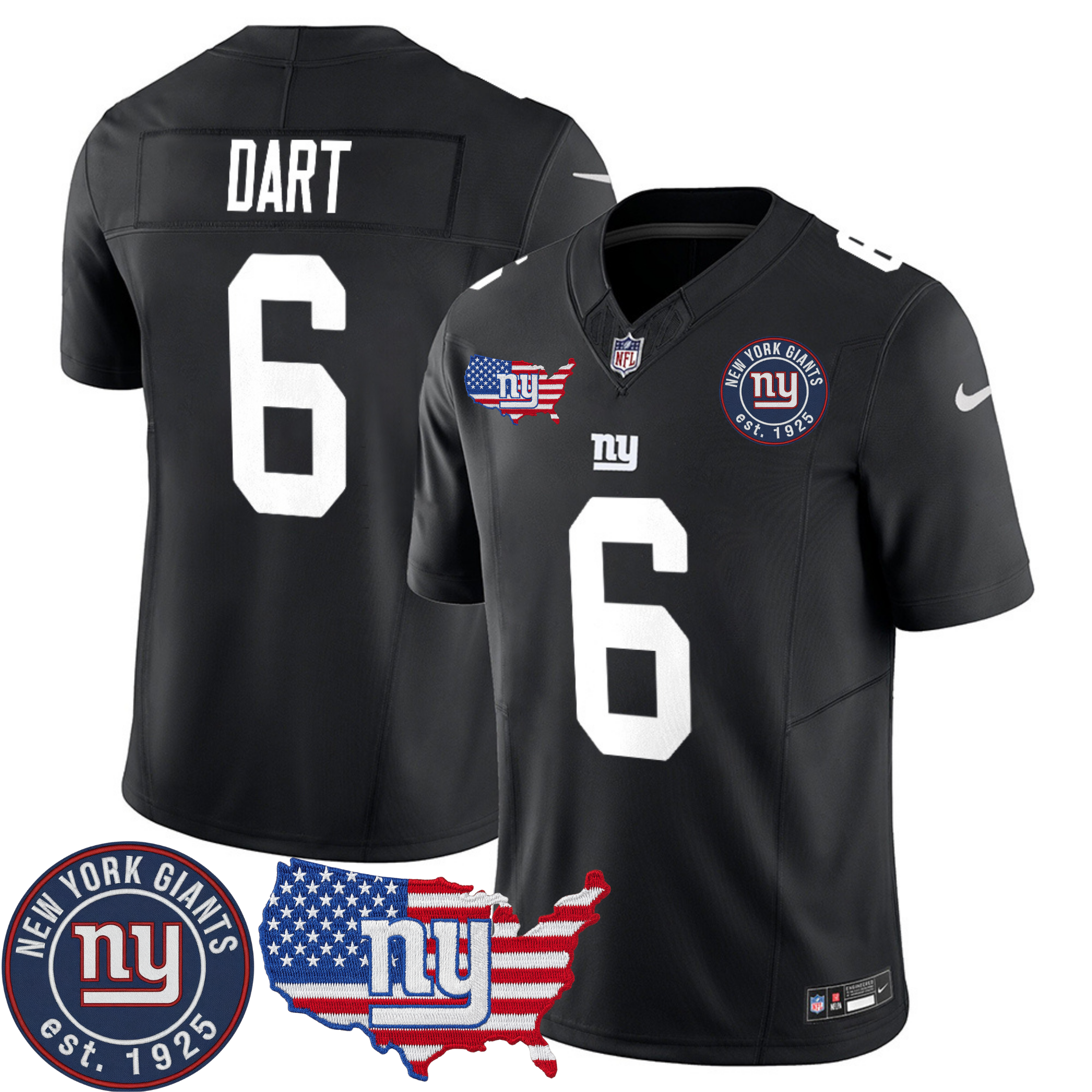 New York Giants Patch Vapor Jersey – All Stitched | NFL Jersey New York Giants Patch Vapor Jersey – All Stitched | NFL Jersey