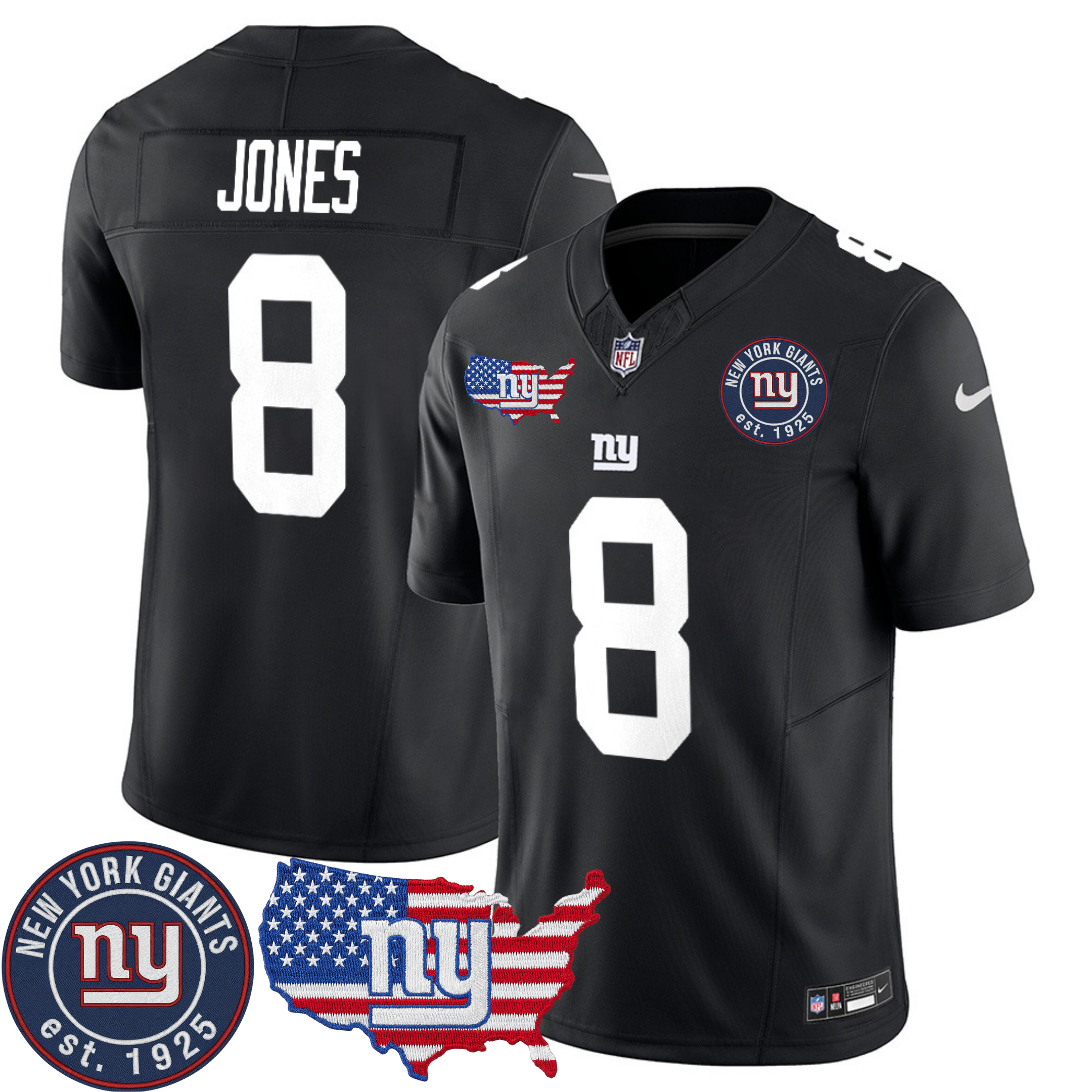 New York Giants Patch Vapor Jersey – All Stitched | NFL Jersey New York Giants Patch Vapor Jersey – All Stitched | NFL Jersey