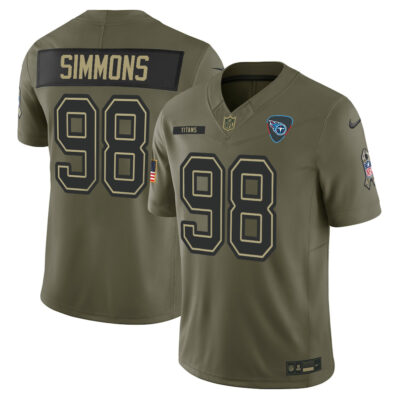Tennessee Titans Nike Olive 2025 Salute to Service Limited Jersey - All Stitched - Limited Jersey | NFL Jersey