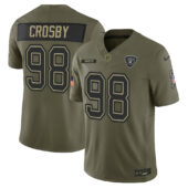 Las Vegas Raiders Olive 2025 Salute to Service Limited Jersey - All Stitched - Limited Jersey | NFL Jersey