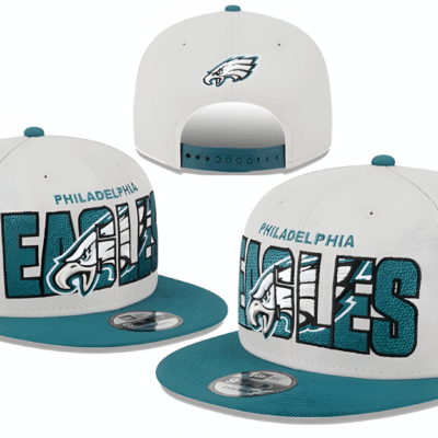 Philadelphia Eagles New Era Retro Title 9FIFTY Snapback Hat - White/Midnight Green - Limited Hat | NFL HAT Philadelphia Eagles New Era Retro Title 9FIFTY Snapback Hat - White/Midnight Green - Limited Hat | NFL HAT