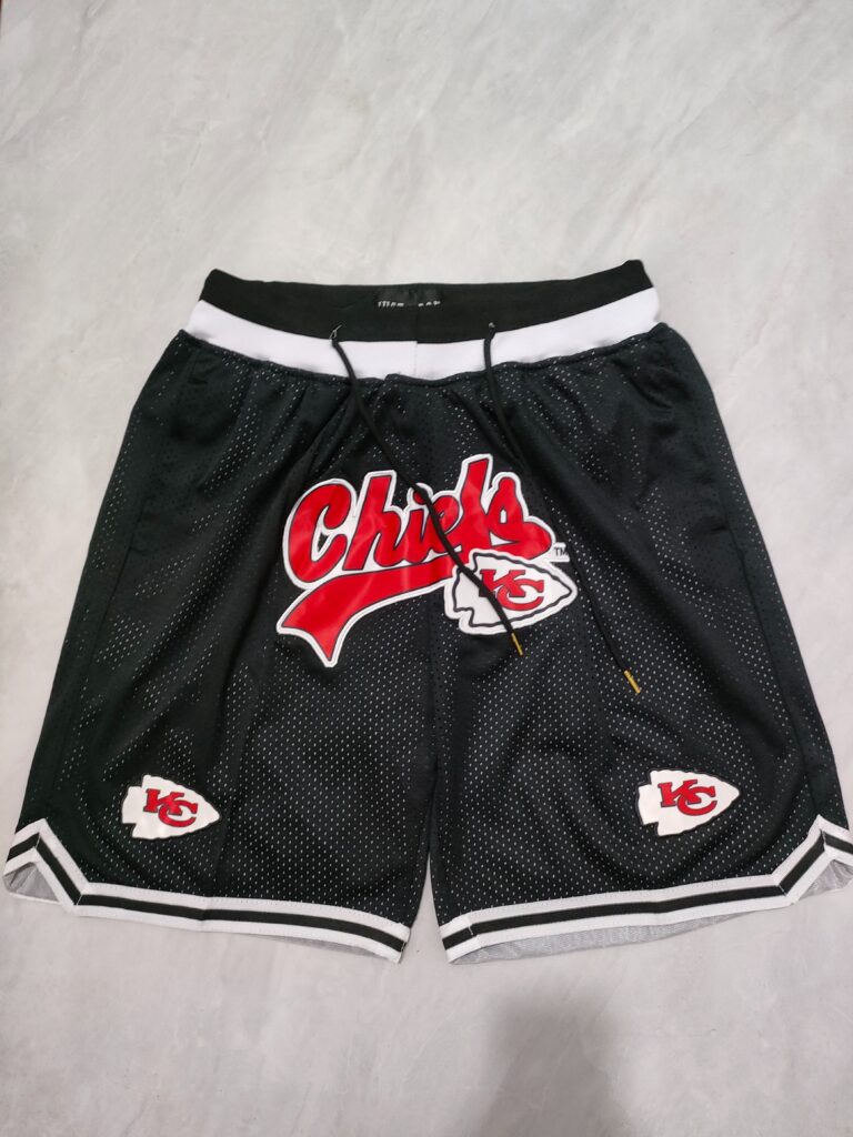 Black Just Chiefs Mesh Shorts Sports Don shorts - Limited Shorts | NFL Shorts