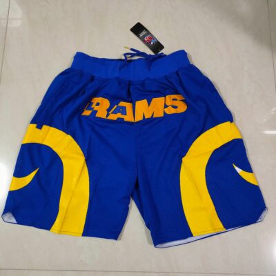 Mitchell & Ness Men's Royal Los Angeles Rams Just Don Gold Rush Shorts - Limited Shorts | NFL Shorts