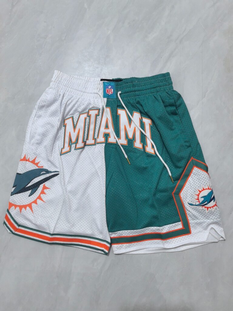 Pro Standard Split Miami Dolphins Classic Shorts - Limited Shorts | NFL Shorts