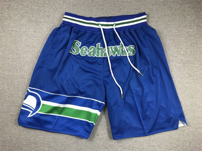 Just Don x Mitchell Ness Seattle Seahawks Royal Shorts - Limited Shorts | NFL Shorts