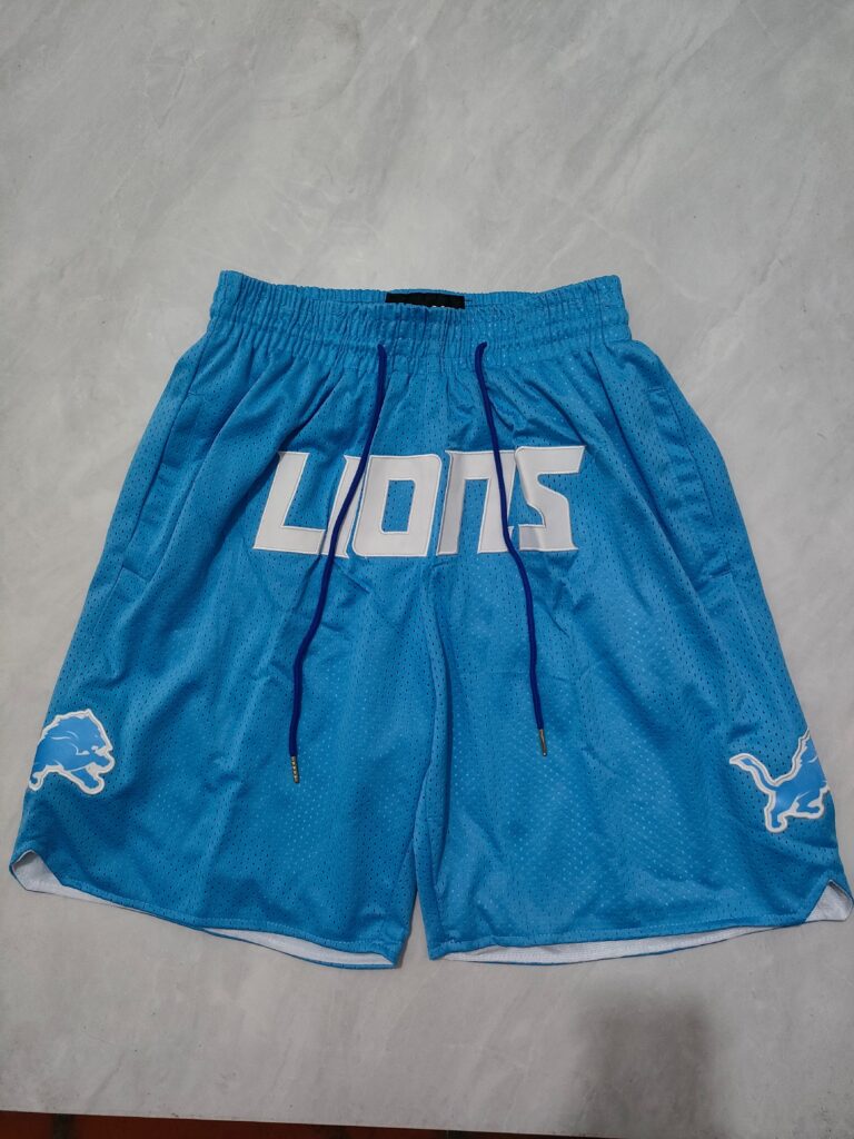 Men's Detroit Lions Blue Static Mesh Shorts - Limited Shorts | NFL Shorts