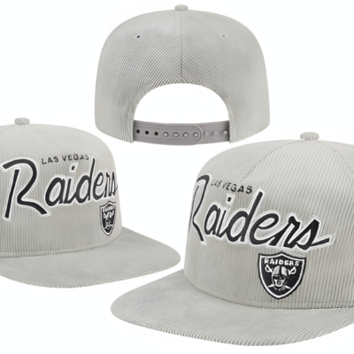 Las Vegas Raiders New Era Gray Super Bowl XVIII Cord Golfer Snapback Hat - Limited Hat | NFL HAT