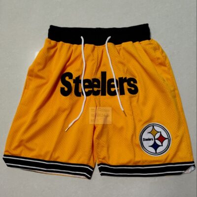 Men's Pittsburgh Steelers Football Pants Pockets Shorts - Limited Shorts | NFL Shorts