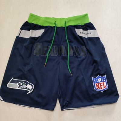 Seattle Seahawks Pockets stitched football Shorts - Limited Shorts | NFL Shorts
