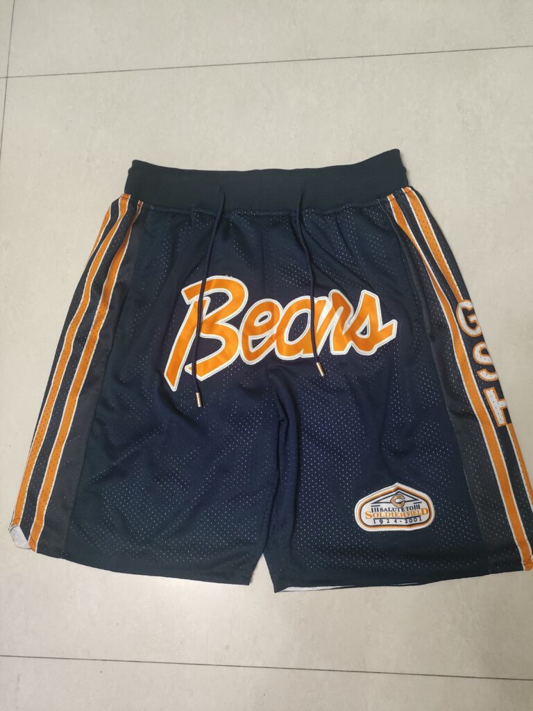 Men's Mitchell & Ness Navy Chicago Bears Salute to Soldier Field Just Don Throwback Shorts - Limited Shorts | NFL Shorts