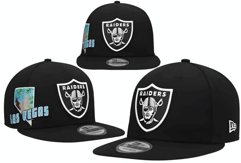 New Era Black Las Vegas Raiders Stateview Fitted Hat - Limited Hat | NFL HAT