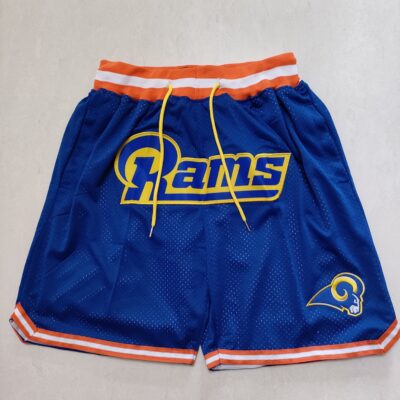 Men's Los Angeles Rams Short Pants Stitched With Pocket - Limited Shorts | NFL Shorts