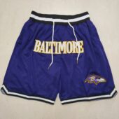 Baltimore Ravens Shorts Stitched Vintage - Limited Shorts | NFL Shorts