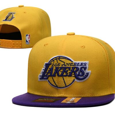 Los angeles lakers mitchell and ness gold purple cropped xl logo adjustable snapback hat - Limited Hat | NBA Hat
