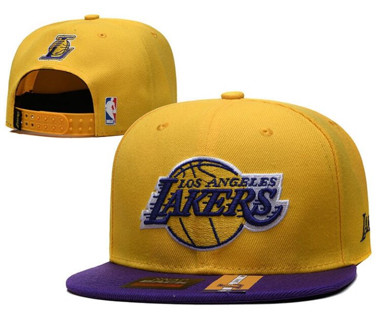 Los angeles lakers mitchell and ness gold purple cropped xl logo adjustable snapback hat - Limited Hat | NBA Hat