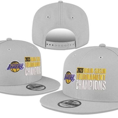 Mens los angeles lakers new era gray 2023 nba in season tournament champions alternate 9fifty snapback adjustable hat - Limited Hat | NBA Hat