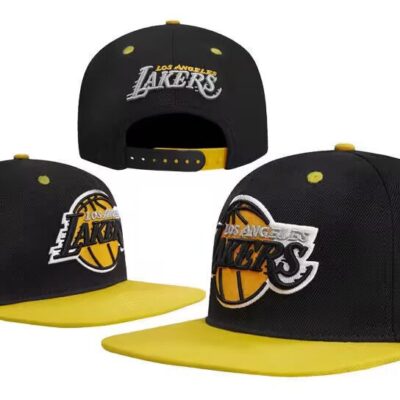 Mens Los Angeles Lakers Pro Standard Black Yellow Sneaker Hook Snapback Hat - Limited Hat | NBA Hat