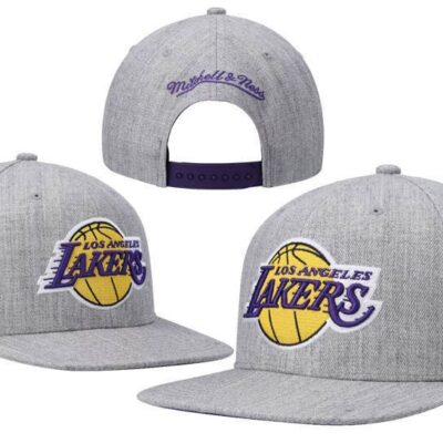 Mens MITCHELL & NESS NBA TEAM HEATHER 2.0 SNAPBACK LAKERS - Limited Hat | NBA Hat