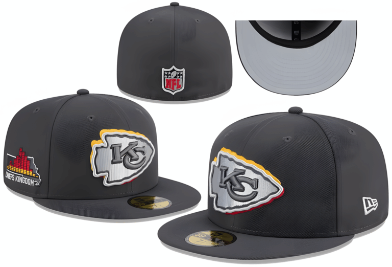 Kansas City Chiefs New Era Graphite Official 2024 NFL Draft On Stage 59FIFTY Fitted Hat - Limited Hat | NFL HAT