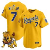 Kansas City Royals Sluggerrr Patch Vapor Premier Limited Jersey - All Stitched - Limited Jersey | MLB Jersey