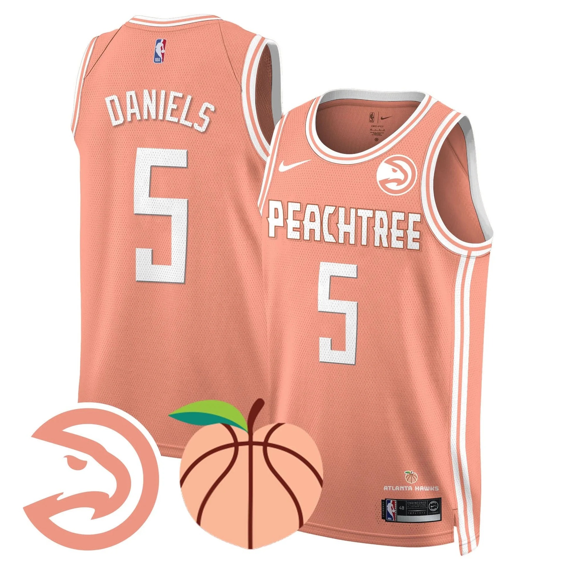 Atlanta Hawks “Peachtree” City Edition Jersey - All Stitched | NBA jersey Atlanta Hawks “Peachtree” City Edition Jersey - All Stitched | NBA jersey