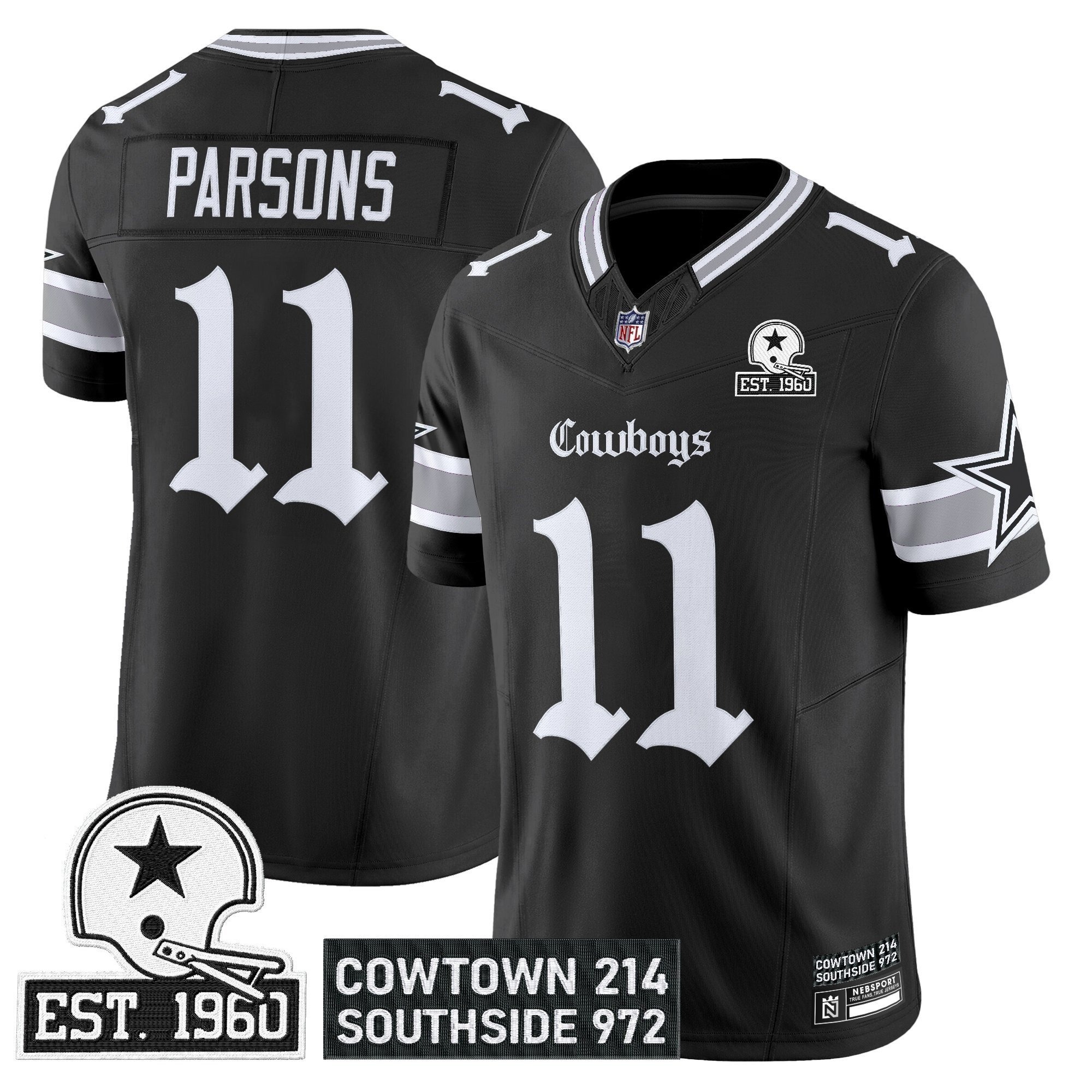 Men's Dallas Cowboys 'Gothic Lone Star Edition' Vapor Limited Jersey - All Stitched - Limited Jersey | NFL Jersey Men's Dallas Cowboys 'Gothic Lone Star Edition' Vapor Limited Jersey - All Stitched - Limited Jersey | NFL Jersey