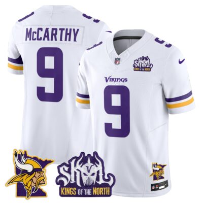 Minnesota Vikings Kings Of The North Patch Vapor Limited Jersey V3 - All Stitched - Limited Jersey | NFL Jersey