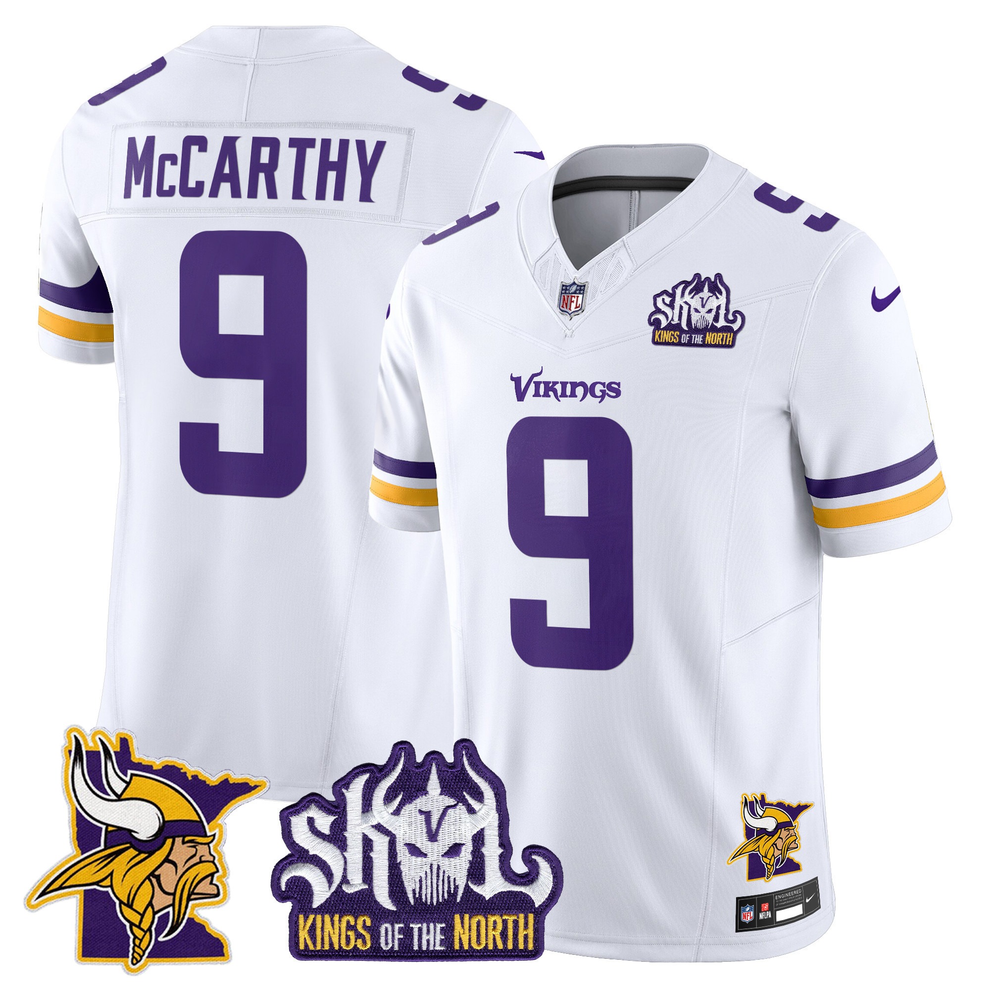 Minnesota Vikings Kings Of The North Patch Vapor Limited Jersey V3 - All Stitched - Limited Jersey | NFL Jersey Minnesota Vikings Kings Of The North Patch Vapor Limited Jersey V3 - All Stitched - Limited Jersey | NFL Jersey
