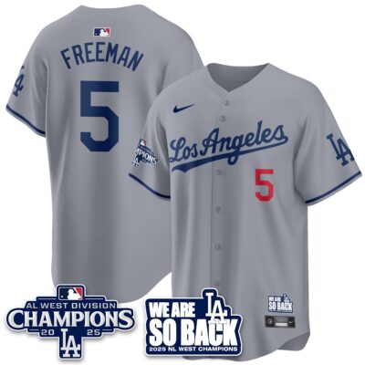 Los Angeles Dodgers 2025 NL West Division Champions Jersey - All Stitc - Limited Jersey | MLB Jersey