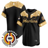 Men's Miami Marlins Mystery Edition Jersey - All Stitched - Limited Jersey | MLB Jersey