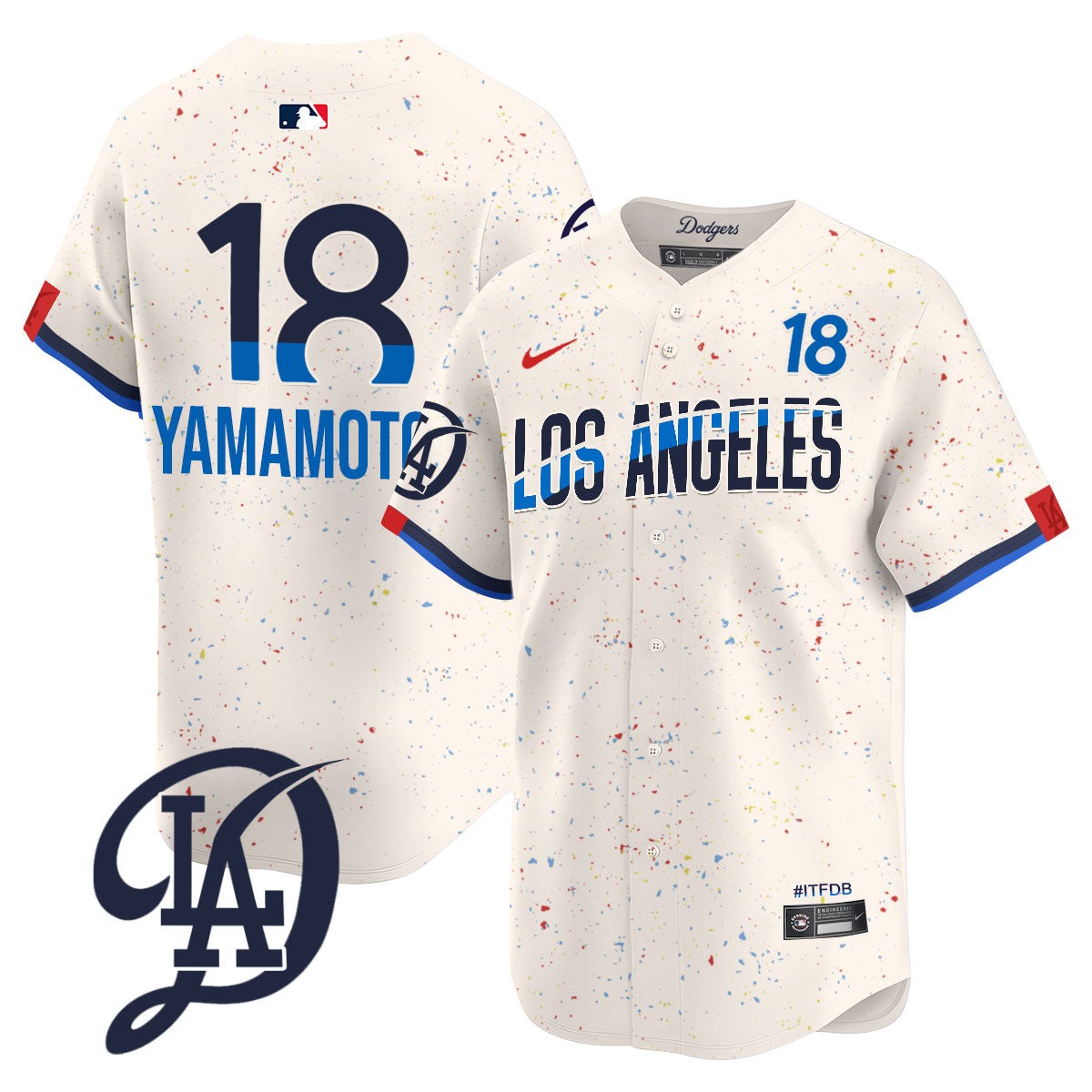 Men's Los Angeles Dodgers 2024 City Connect Limited Jersey - All Stitched - Limited Jersey | MLB Jersey Men's Los Angeles Dodgers 2024 City Connect Limited Jersey - All Stitched - Limited Jersey | MLB Jersey