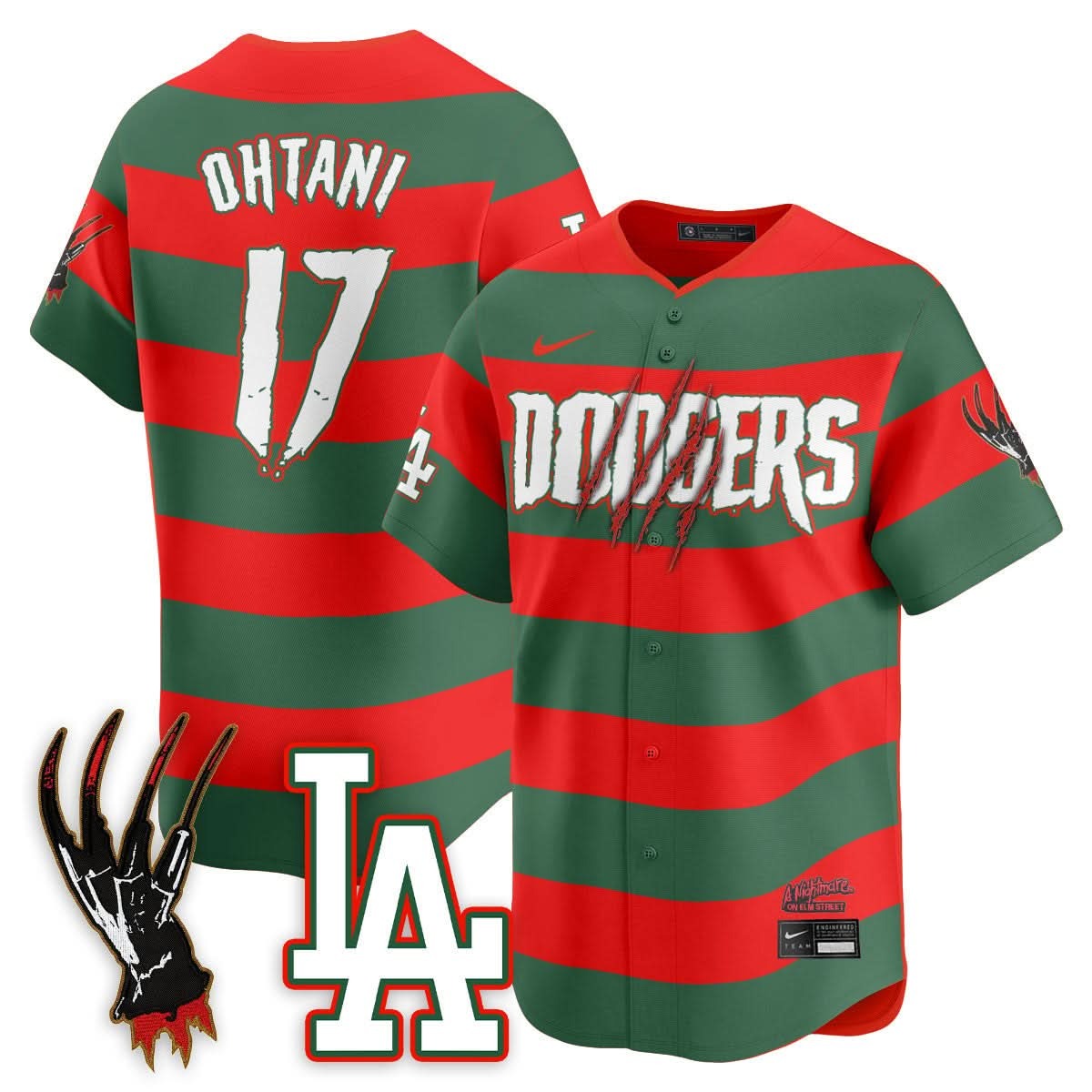 Los Angeles Dodgers "A Nightmare on Elm Street" Jersey - Stitched - Limited Jersey | MLB Jersey Los Angeles Dodgers "A Nightmare on Elm Street" Jersey - Stitched - Limited Jersey | MLB Jersey