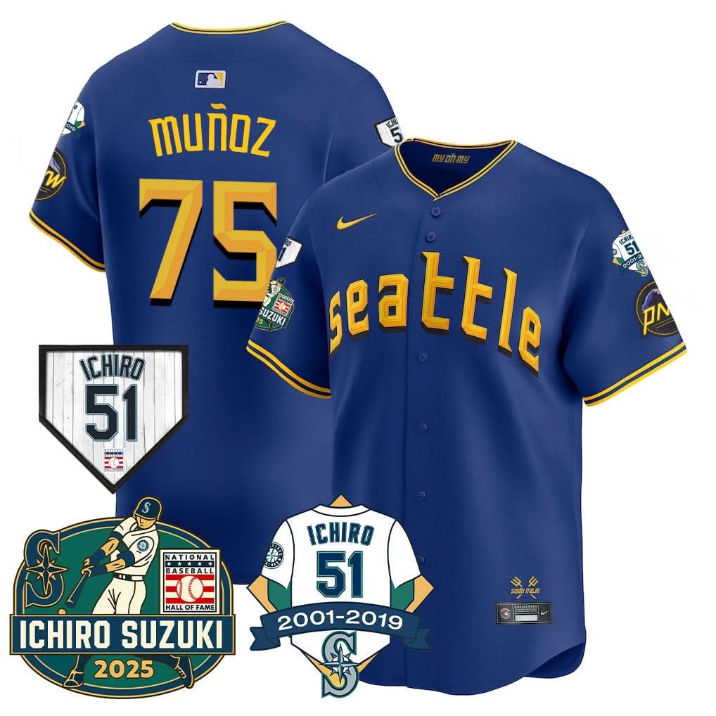 Seattle Mariners Ichiro Number Retirement Jersey - All Stitched - Limited Jersey | MLB Jersey Seattle Mariners Ichiro Number Retirement Jersey - All Stitched - Limited Jersey | MLB Jersey