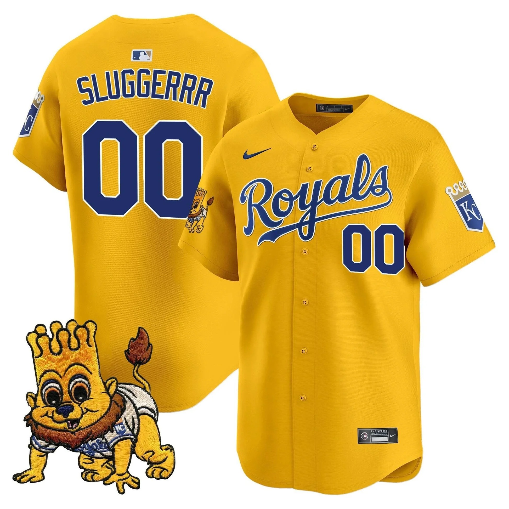 Kansas City Royals Sluggerrr Patch Vapor Premier Limited Jersey - All Stitched - Limited Jersey | MLB Jersey Kansas City Royals Sluggerrr Patch Vapor Premier Limited Jersey - All Stitched - Limited Jersey | MLB Jersey