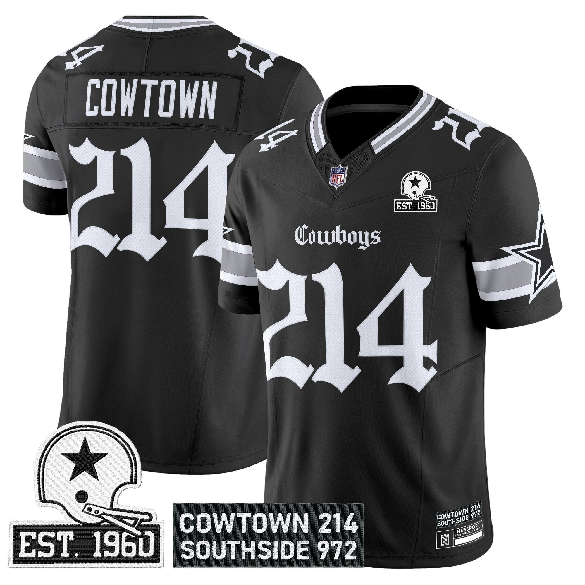 Men's Dallas Cowboys 'Gothic Lone Star Edition' Vapor Limited Jersey - All Stitched - Limited Jersey | NFL Jersey Men's Dallas Cowboys 'Gothic Lone Star Edition' Vapor Limited Jersey - All Stitched - Limited Jersey | NFL Jersey