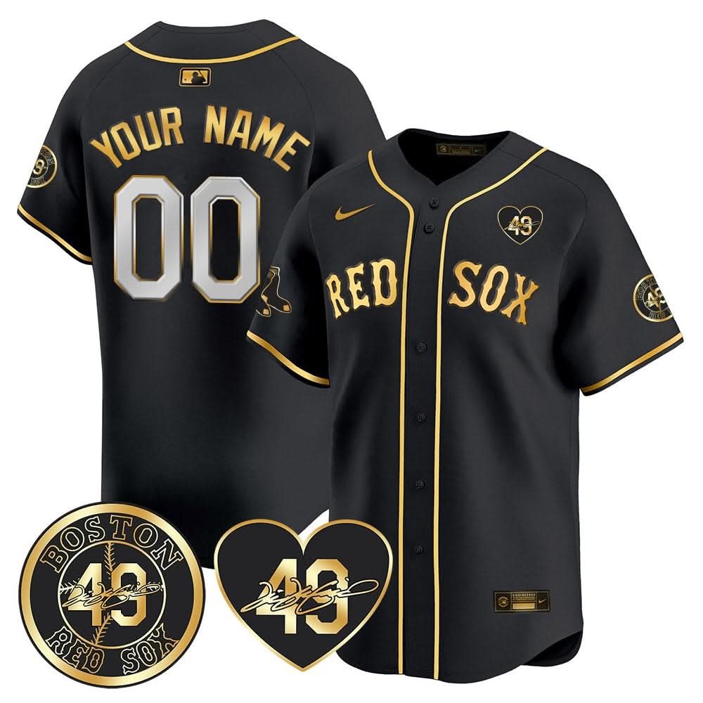 Red Sox Custom Jersey - Memorial Patch – All Stitched - Limited Jersey | MLB Jersey Red Sox Custom Jersey - Memorial Patch – All Stitched - Limited Jersey | MLB Jersey