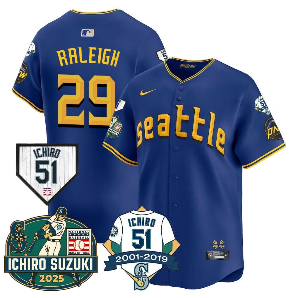 Seattle Mariners Ichiro Number Retirement Jersey - All Stitched - Limited Jersey | MLB Jersey Seattle Mariners Ichiro Number Retirement Jersey - All Stitched - Limited Jersey | MLB Jersey