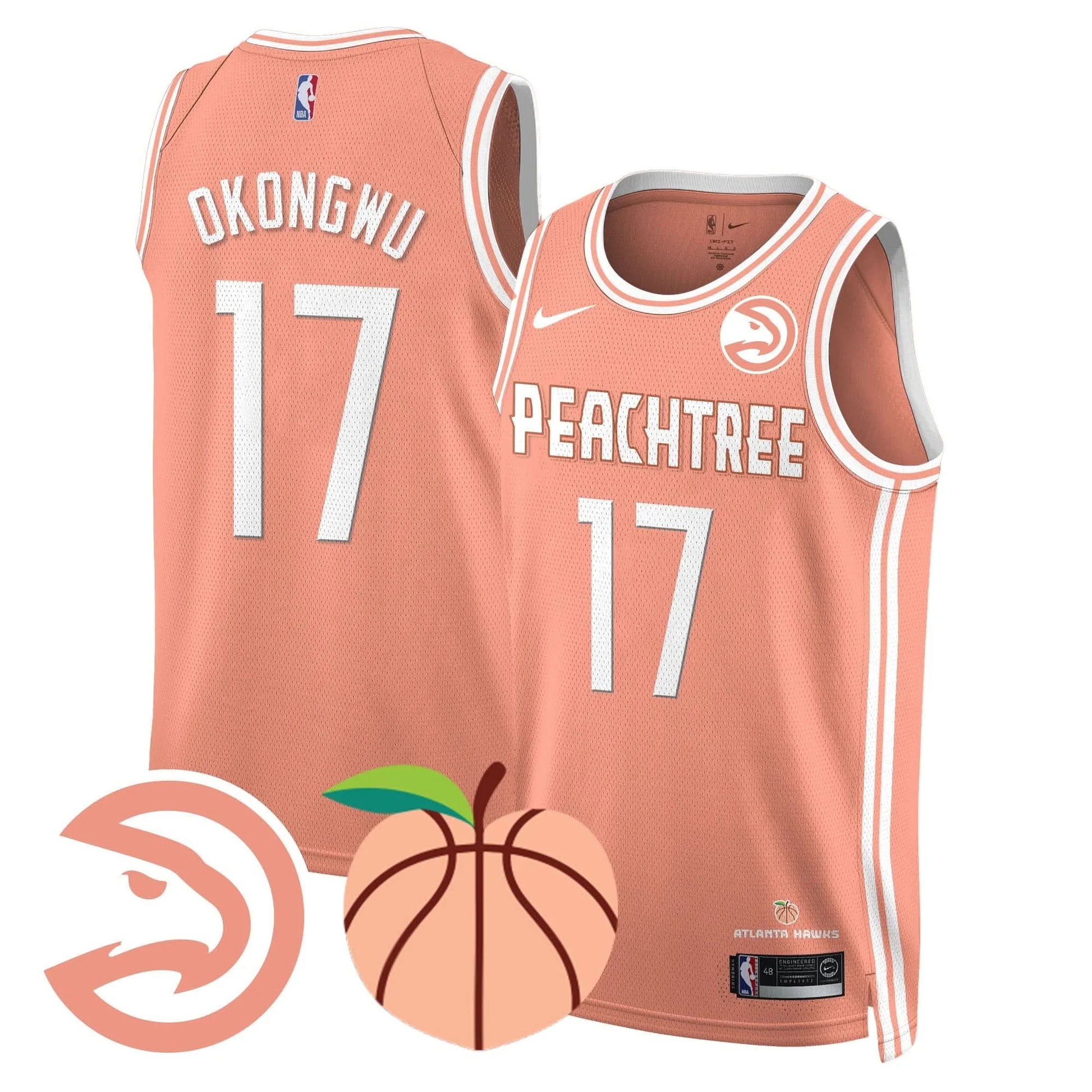 Atlanta Hawks “Peachtree” City Edition Jersey - All Stitched | NBA jersey Atlanta Hawks “Peachtree” City Edition Jersey - All Stitched | NBA jersey